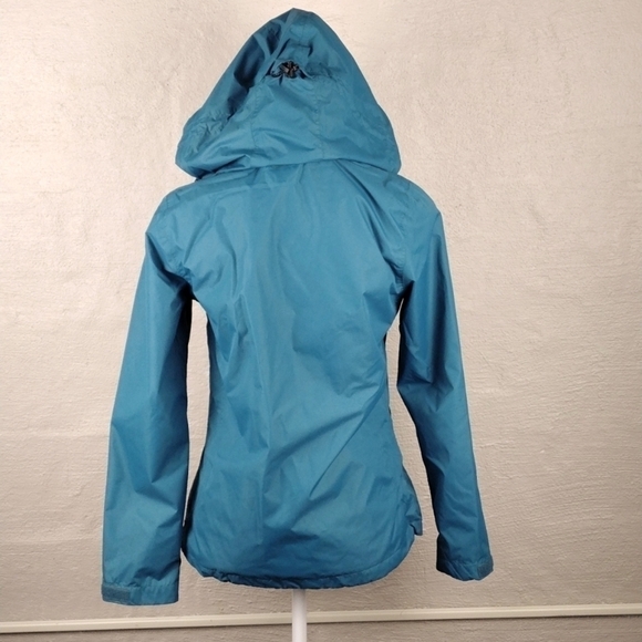 Little Donkey Andy Blue Hooded Long Sleeve Zip Velcro Front Windbreaker Jacket - Picture 8 of 16